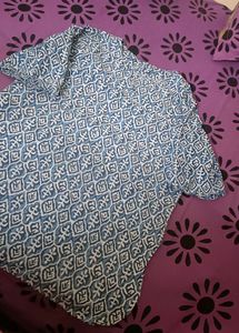 Blue Ethnic Short Kurti