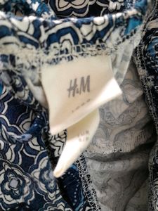 Blue Multi Color Printed Top (Women's)