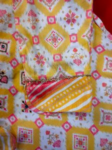 Straight Cotton Kurta With Dupatta