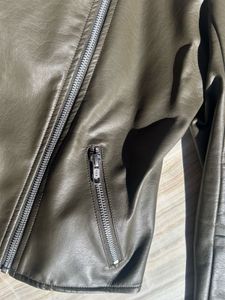 Asymmetrical Olive Colour Jacket