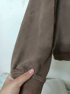 H&amp;M Brown Oversized Sweatshirt