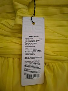 Yellow Midi Tube Dress