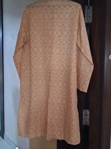 Peach Patterned Kurta