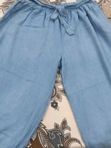 Cotton Denim Look Cullotes