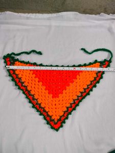 Crochet bandana or headscarf
