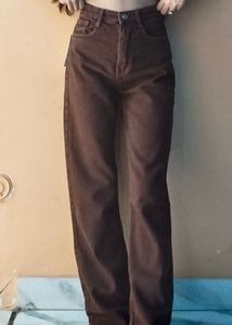 Brown Wide Leg Pants