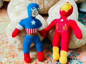 Combo Of Captain America And Iron Man Plush Toy