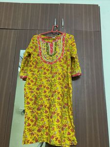Floral Print Kurta