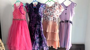 combo pack of 4 beautiful party wear kids dress