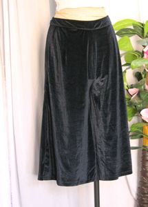 Ajio Navy Blue Culottes With Zipper