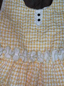 Cute Yellow Gingham Dress