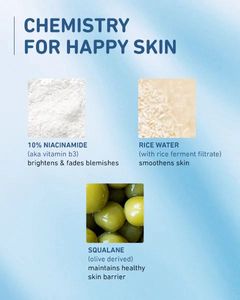 10% Niacinamide Face Serum with Rice Water - 15ml.