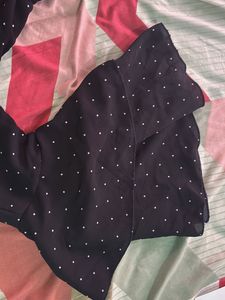 Polka Dot Bell Sleeve Top