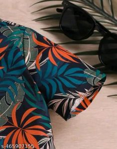 Tropical Print Kids Shirt &amp; Shorts Set