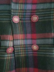 Vintage Plaid Wool Blazer