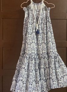 Westside Elegant Patterned Maxi Dress