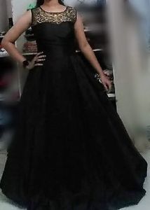 Elegant Black Ethnic Gown