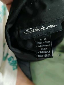 Olive Green Button-Down Top