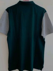 FRATINI Color Block Cotton Polo Tshirt.