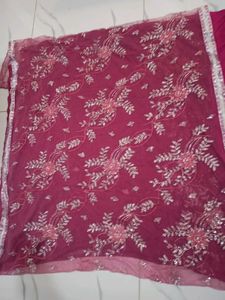 Peach Heavy Saree
