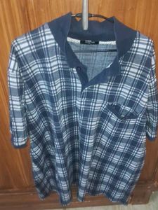 Checked Casual T-Shirt 4xl