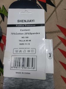 Unisex Shenjiay Ankle No Show Socks (6 Pairs)