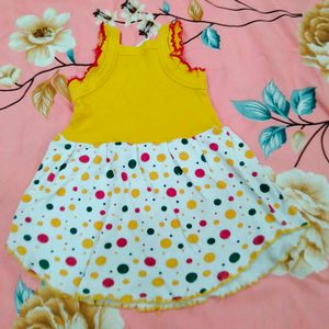 Cotton Colourful Trendy Frock 👗