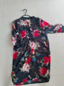 Floral Print Kimono