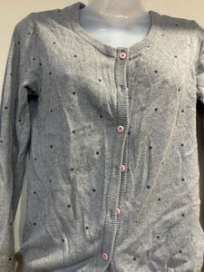 GINGER BLACK POLKA GREY Light Wooden Sweater