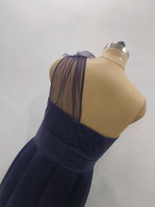Elegant Purple One-Shoulder Dress