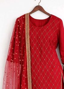 Elegant Red Kurta Set