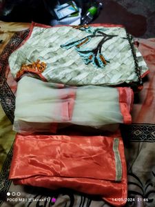 Stylish Orange and Gold Dress