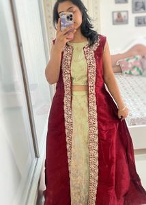 Indo western lehenga