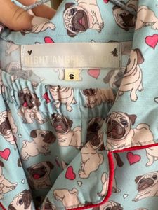 Night Angels By Pc Brand Pug Pajama Set