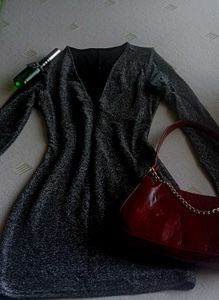 Sparkly Grey Party Dress