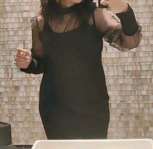 Black Onepiece Dress, Short Dress, Mini Dress