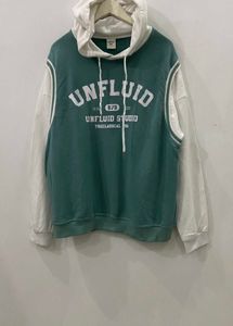 UNFLUID Green &amp; White Hoodie