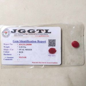3.10Cts. AA+Quality Natural Ruby/Manak Gemstone