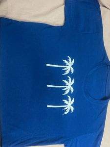 Blue Palm Tree Graphic Tee
