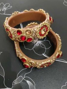 Red &amp; Gold Indian Bangles