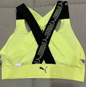 PUMAWomen Sports Lightly Padded Bra (Yellow)