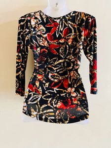 Designer Plus Size Top With Attach Jacket
