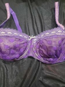 Purple Polka Dot Bra
