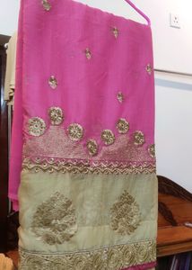 Light Pink Heavy Style Saree