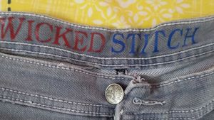 Wicked Stitch Denim Shorts for Men | Size 42