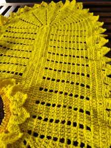 Sunflower Crochet Table Set