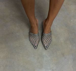 Chic Silver Mules