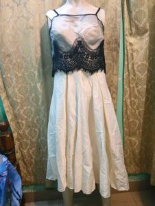 Elegant Gown with Lace Detail