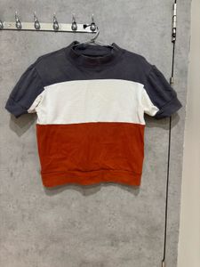 Trendy Color Block turtleneck