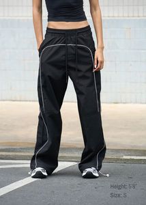 Black unisex Track Pants